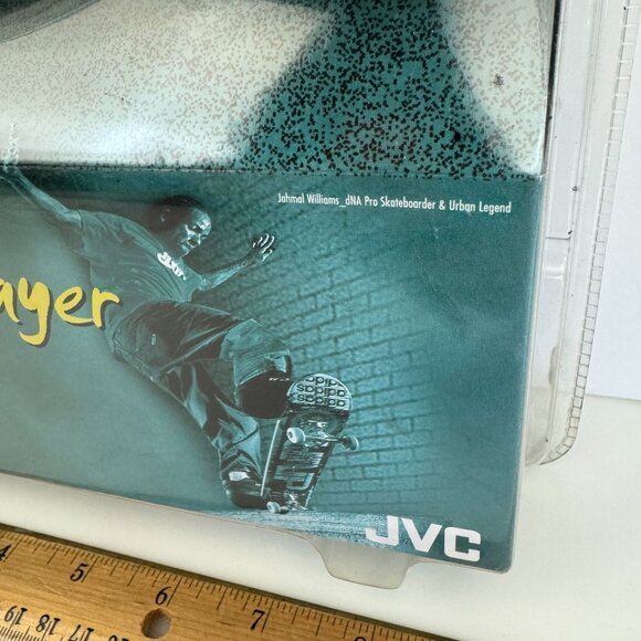 Vtg Sealed JVC Silver Portable CD Player XLPV370SL Car Adapt Jahmal Williams - Picture 12 of 15